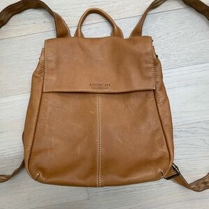 American Leather Tan Women's Backpack